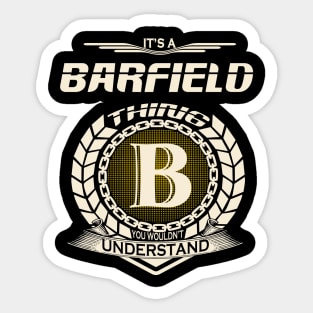 Barfield Sticker